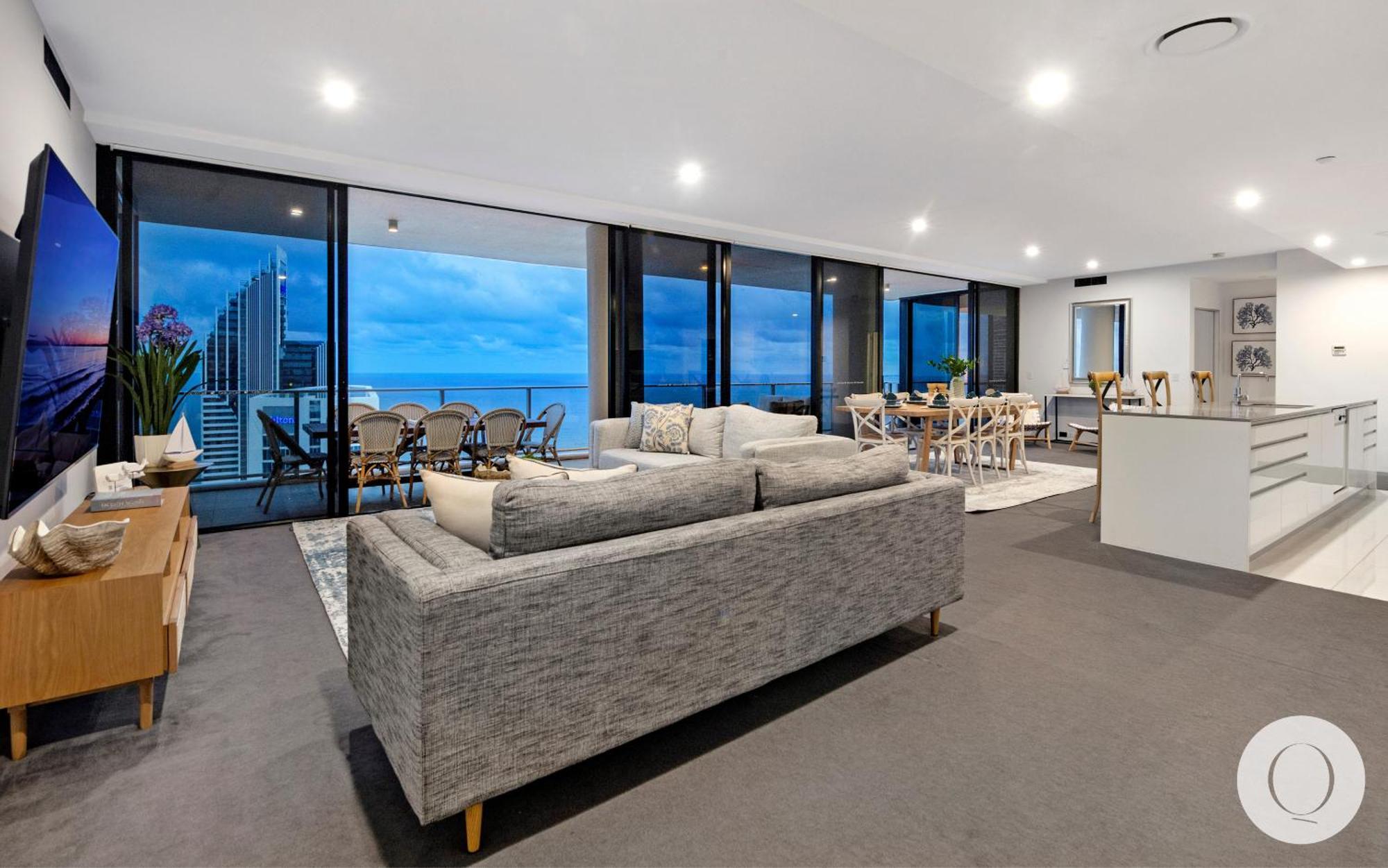 5 Bedroom Executive Sub Penthouse In The Heart Of Surfers With Full Ocean Views - Sleeps 12 - Circle On Cavill Amazing!! โกลด์โคสต์ ภายนอก รูปภาพ